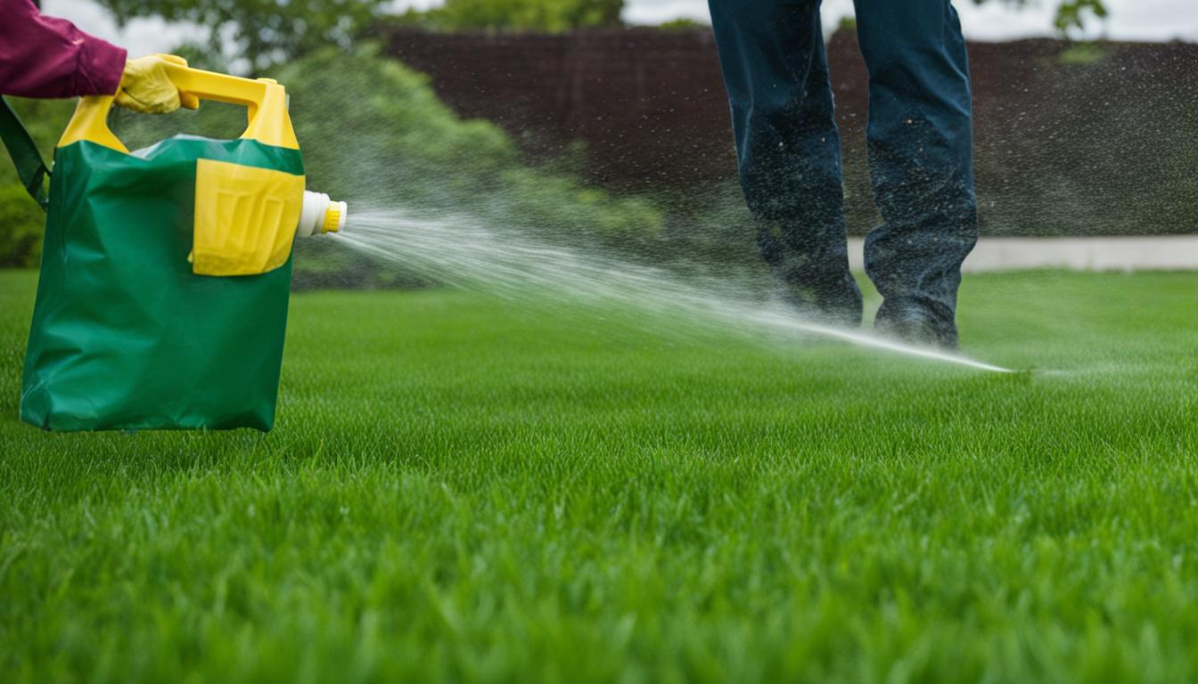 Applying Fertilizer on Wet Grass Tips & Effects